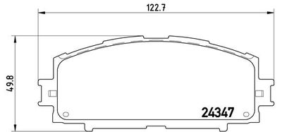 P83086 BREMBO Комплект тормозных колодок, дисковый тормоз