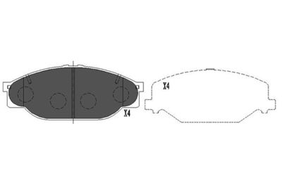 KBP9039 KAVO PARTS Комплект тормозных колодок, дисковый тормоз