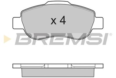 BP3178 BREMSI Комплект тормозных колодок, дисковый тормоз