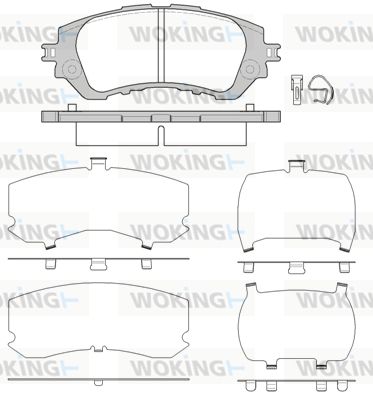 P1458300 WOKING Комплект тормозных колодок, дисковый тормоз