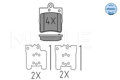 0252191915 MEYLE Комплект тормозных колодок, дисковый тормоз