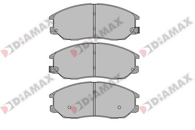 N09447 DIAMAX Комплект тормозных колодок, дисковый тормоз