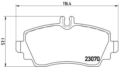 P50036 BREMBO Комплект тормозных колодок, дисковый тормоз