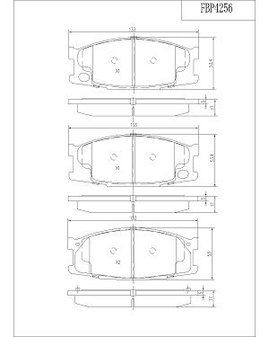 FBP4256 FI.BA Комплект тормозных колодок, дисковый тормоз