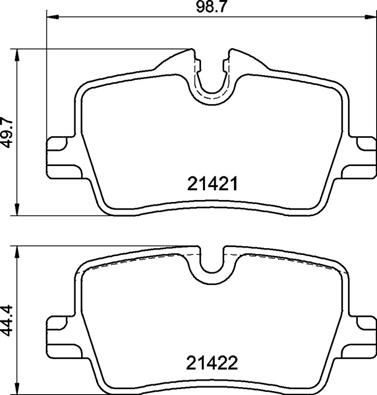 P06113 BREMBO Комплект тормозных колодок, дисковый тормоз