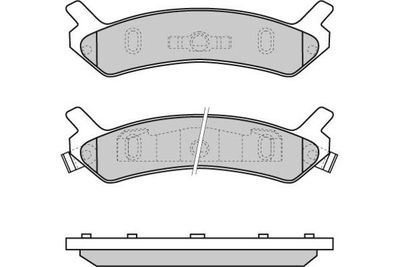 120655 E.T.F. Комплект тормозных колодок, дисковый тормоз
