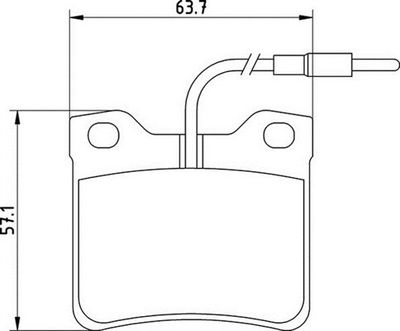 363710201125 MAGNETI MARELLI Комплект тормозных колодок, дисковый тормоз