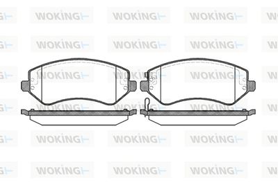 P907302 WOKING Комплект тормозных колодок, дисковый тормоз