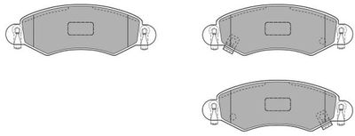 FBP115501 FREMAX Комплект тормозных колодок, дисковый тормоз