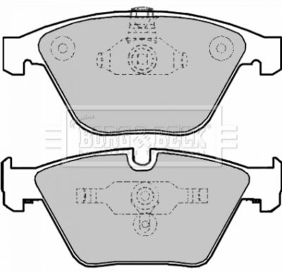 BBP1969 BORG & BECK Комплект тормозных колодок, дисковый тормоз