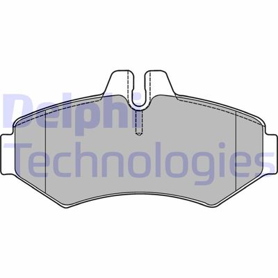 LP1437 DELPHI Комплект тормозных колодок, дисковый тормоз