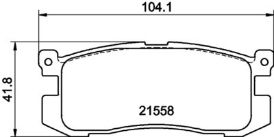 8DB355036991 HELLA Комплект тормозных колодок, дисковый тормоз