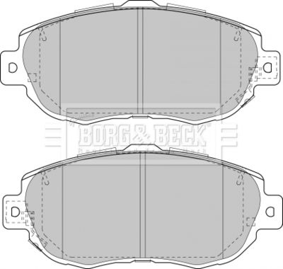 BBP1848 BORG & BECK Комплект тормозных колодок, дисковый тормоз