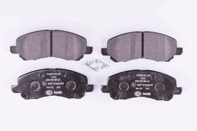 8DB355009671 HELLA Комплект тормозных колодок, дисковый тормоз