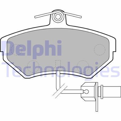 LP1631 DELPHI Комплект тормозных колодок, дисковый тормоз