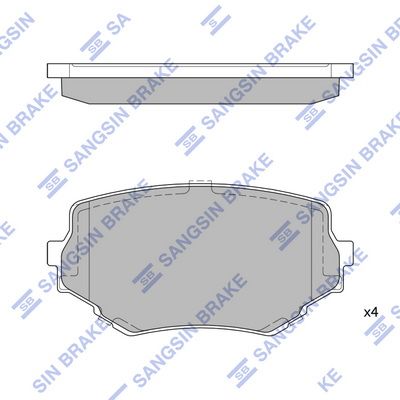 SP1535 Hi-Q Комплект тормозных колодок, дисковый тормоз