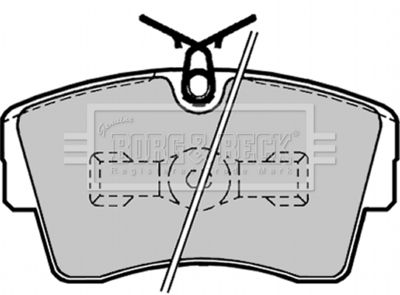 BBP1166 BORG & BECK Комплект тормозных колодок, дисковый тормоз