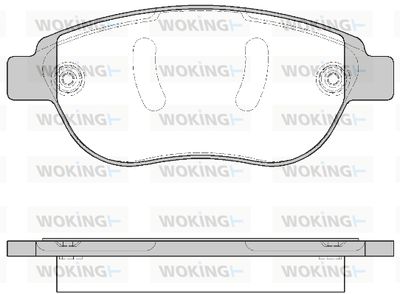 P941310 WOKING Комплект тормозных колодок, дисковый тормоз