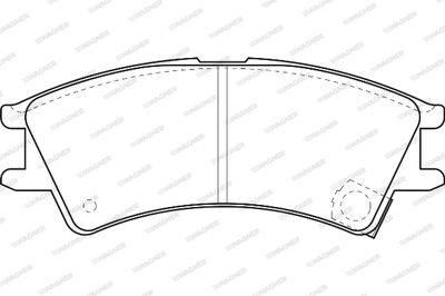 WBP23238A WAGNER Комплект тормозных колодок, дисковый тормоз