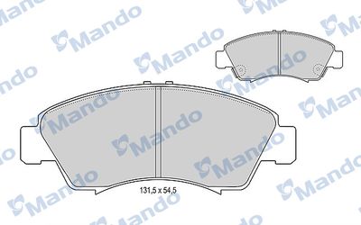 MBF015000 MANDO Комплект тормозных колодок, дисковый тормоз