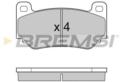 BP3104 BREMSI Комплект тормозных колодок, дисковый тормоз