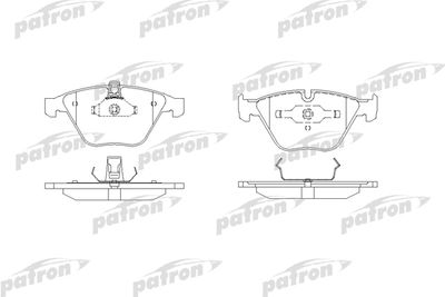 PBP1628 PATRON Комплект тормозных колодок, дисковый тормоз