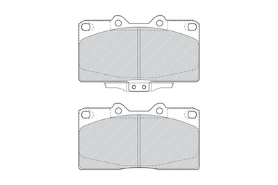 FDB1448 FERODO Комплект тормозных колодок, дисковый тормоз