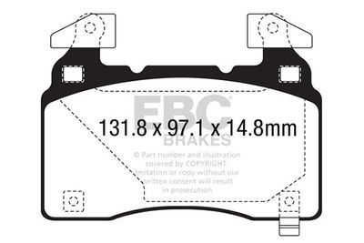 DP43028R EBC Brakes Комплект тормозных колодок, дисковый тормоз