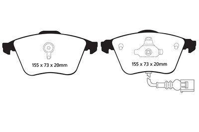 DP51946NDX EBC Brakes Комплект тормозных колодок, дисковый тормоз