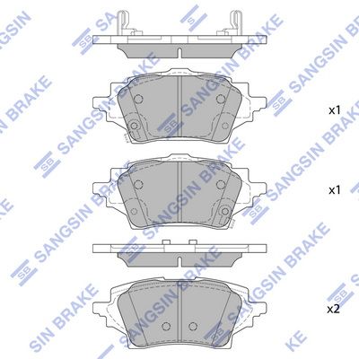 SP4339 Hi-Q Комплект тормозных колодок, дисковый тормоз