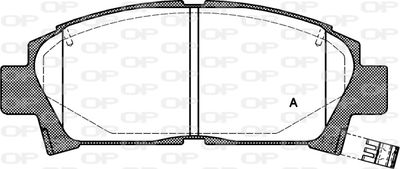 BPA042702 OPEN PARTS Комплект тормозных колодок, дисковый тормоз