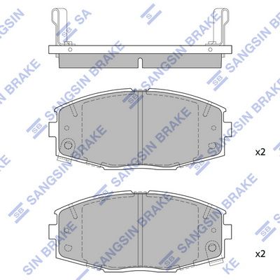 SP1429 Hi-Q Комплект тормозных колодок, дисковый тормоз