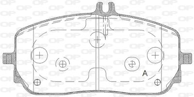 BPA182600 OPEN PARTS Комплект тормозных колодок, дисковый тормоз