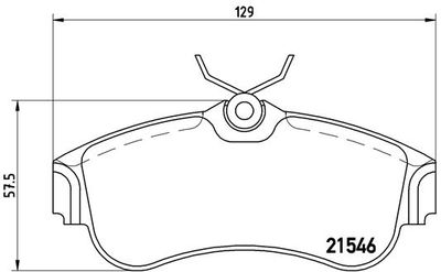 P56022 BREMBO Комплект тормозных колодок, дисковый тормоз