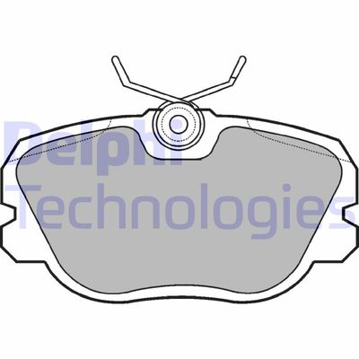 LP731 DELPHI Комплект тормозных колодок, дисковый тормоз