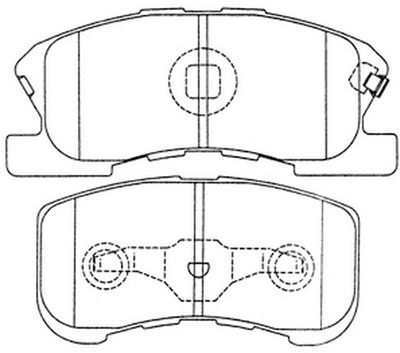 FP6168 FIT Комплект тормозных колодок, дисковый тормоз