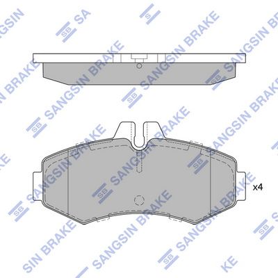 SP4049 Hi-Q Комплект тормозных колодок, дисковый тормоз