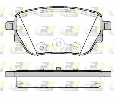 2183800 ROADHOUSE Комплект тормозных колодок, дисковый тормоз