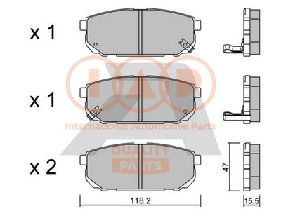 70421084P IAP QUALITY PARTS Комплект тормозных колодок, дисковый тормоз