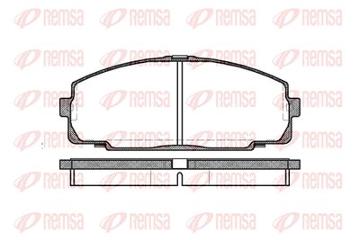 042100 REMSA Комплект тормозных колодок, дисковый тормоз