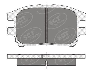 SP347PR SCT - MANNOL Комплект тормозных колодок, дисковый тормоз