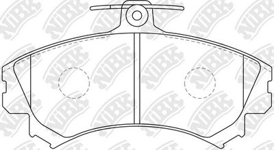 PN3090 NiBK Комплект тормозных колодок, дисковый тормоз