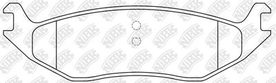 PN0705 NiBK Комплект тормозных колодок, дисковый тормоз