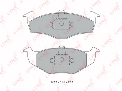 BD8008 LYNXauto Комплект тормозных колодок, дисковый тормоз