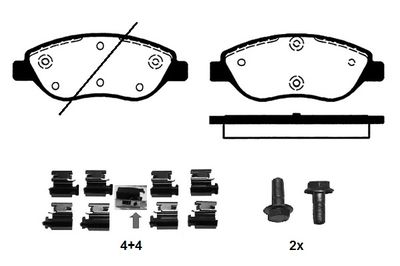 RA07623K1 RAICAM Комплект тормозных колодок, дисковый тормоз