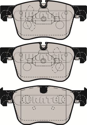 JCP8187 JURATEK Комплект тормозных колодок, дисковый тормоз