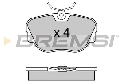 BP2451 BREMSI Комплект тормозных колодок, дисковый тормоз