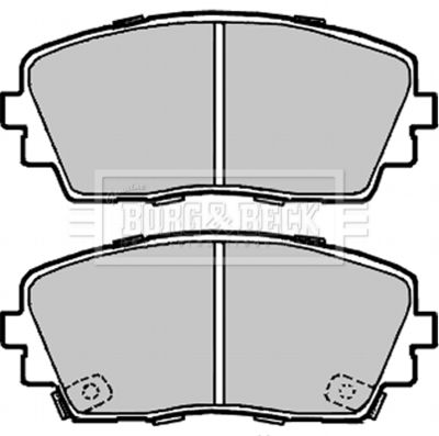 BBP2332 BORG & BECK Комплект тормозных колодок, дисковый тормоз