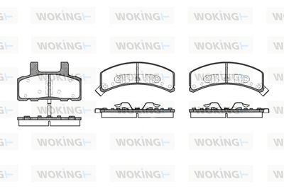 P452302 WOKING Комплект тормозных колодок, дисковый тормоз