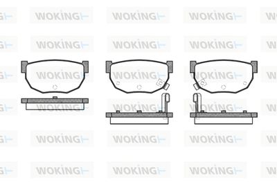 P051302 WOKING Комплект тормозных колодок, дисковый тормоз